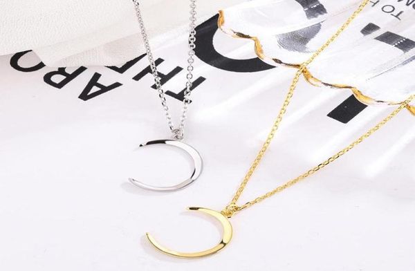 

jrsr 100 925 sterling silver original design moon pendant necklace 2021 women diy jewelry valentine day gifts chains2824595