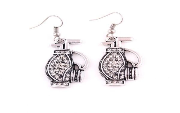 

hl0094 factory direct s korean version of the european popular golf bag earring amulet nordic vintage earring charm females je1405817, Silver