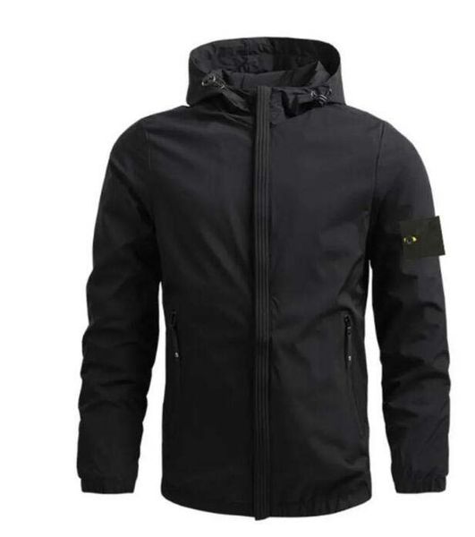 

z1 plus size coat stone jacket men's spring and autumn windrunner jacket thin jacket men's sports windbreaker coat couple dress wo, Black;brown