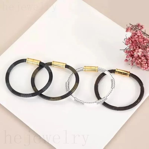 

black white charm bracelets designer for woman bracelet valentine s day gift plated gold leather bangle friendship bracelets couple style c2, Golden;silver
