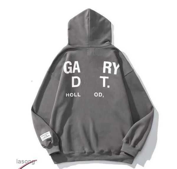 

mens hoodies sweatshirts american man galleryes dept sweater sweaters 2023 fashion hoodie los angeles exclusive printed high gram weight cot, Black