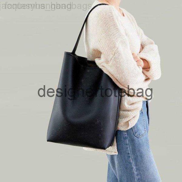 

designer bags leather luxury female bags bucket bag commuter wind tote large capacity one shoulder 2022classic tote bag the row
