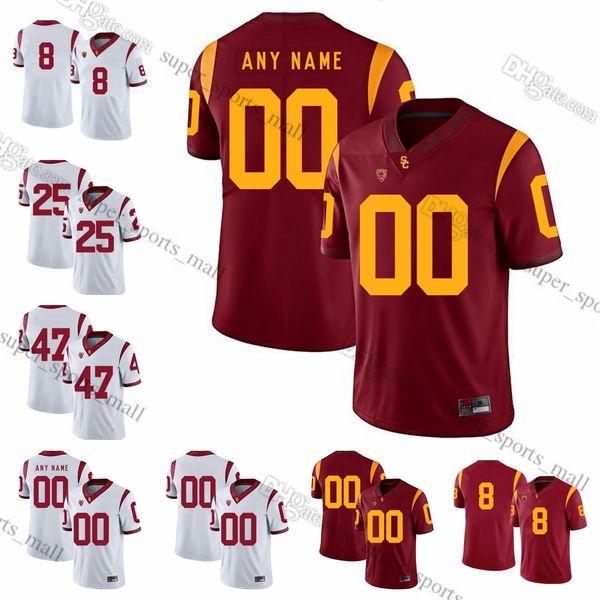 

custom s-6xl usc trojans college football jerseys astani barquet jr. benton byrd figueroa mobley pepe sekona ta'ufo'ou taleni kore, Black