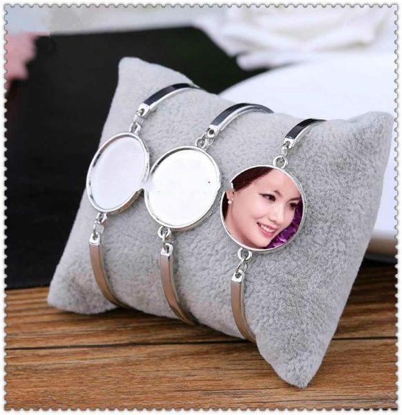 

sublimation blank bracelets for women fashion transfer printing bracelet jewelry consumables new arrvial1848790, Black