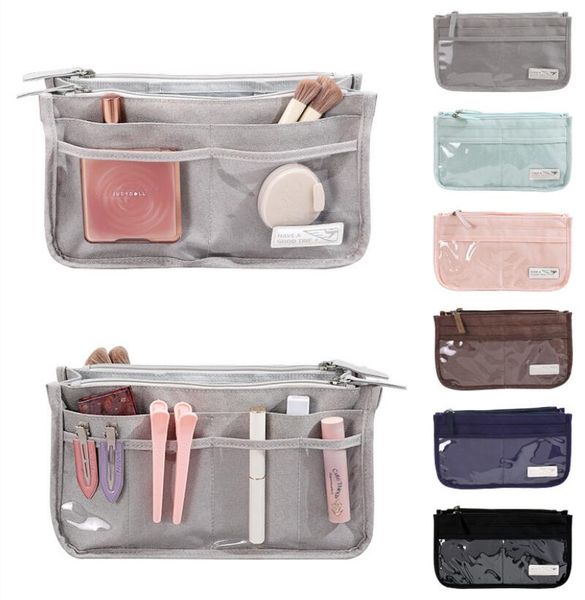

cosmetic bag for women handbag transparent zipper makeup bags organizer travel bath wash case toiletry bags for girls