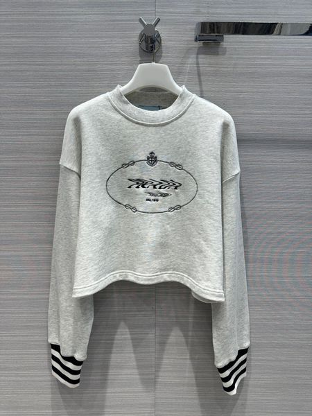 

women's t-shirt luxury designer fashion autumn letter pattern lady t shirts women long sleeves loose tee casual round neck tshirts fema, White;black