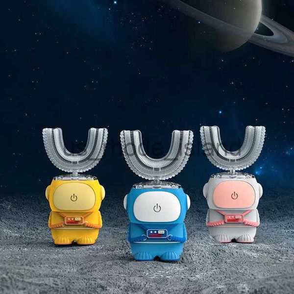 

other baby feeding 360 children u-shaped electric toothbrush cartoon pattern for kids smart intelligent sonic tooth brush silicone head with