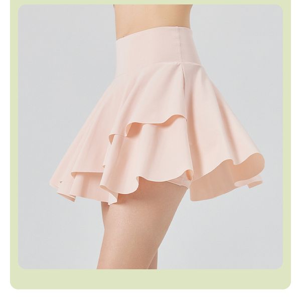 

ll women sports pleated skirts running shorts solid color gril tennis skirt anti exposure pocket short skirt yq220 with inner lining
