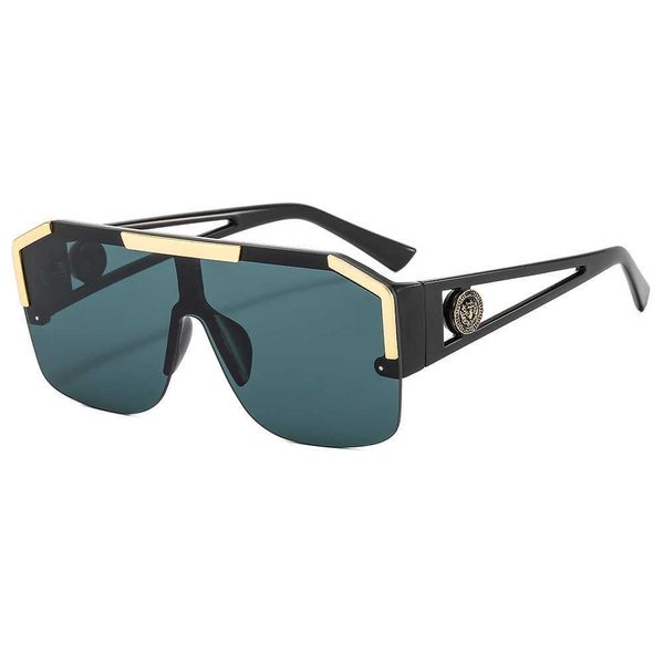 

2022 lens integrated sports goggles trendy hollowed out sunglasses feminine isn, White;black