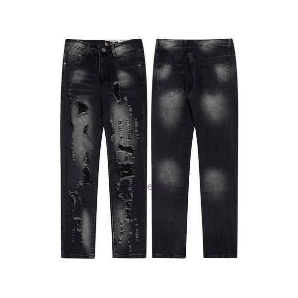 

designer sports pants denim straight sweatpants speckled letter print women street galleryes dept loose flare jean v7z1 r5jx xzsb g2la, Blue