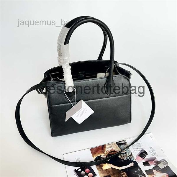 

the row designer bags large capacity handheld fashion personalized genuine leather women's retro commuter one shoulder crossbody tote b