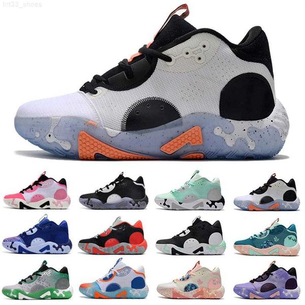 

2022 paul george pg 6 mens basketball shoes sneaker fluoro all star white black mint blue paisley bred infrared fog grey painted p165h
