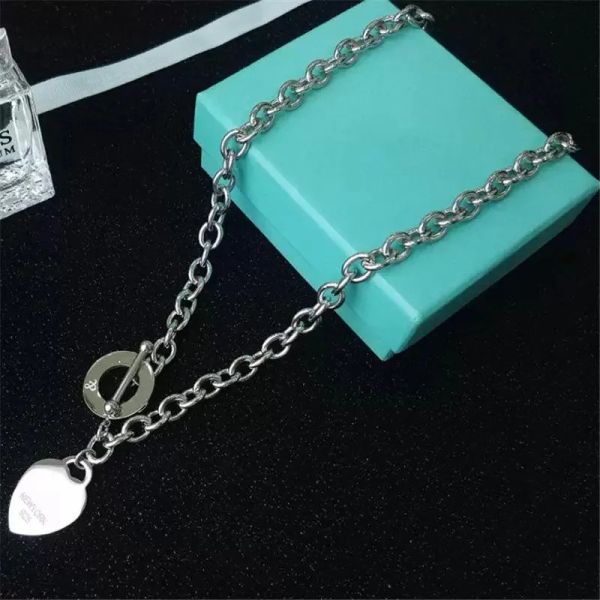 

birthday christmas gifts link chain silver heart t bracelets add necklace set wedding statement jewelry pendant necklaces bracelet sets tiff, Black