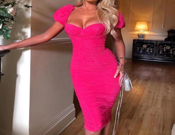 

sleeve square colloar midi dresses party club ruched backless elegant dress sundress holiday women clothes3579034, Black;gray