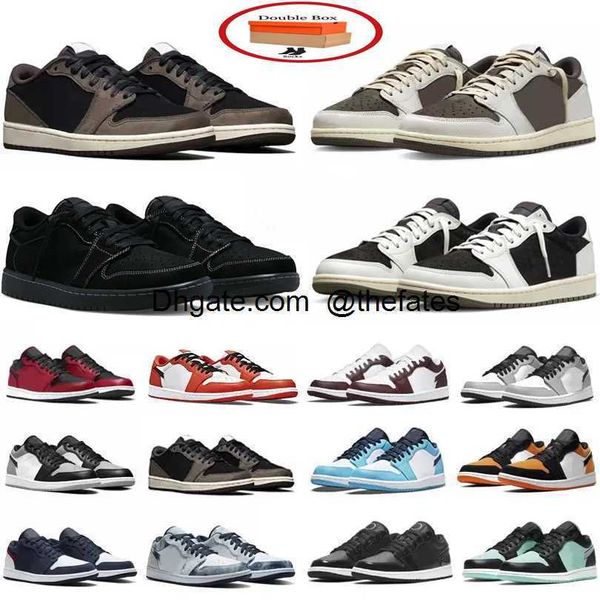 

men 1 1s womens workout shoe low basketball shoes mocha fragment white tan camo wolf grey paint drip royal cyber bred shadow toe unc mens tr, White;red