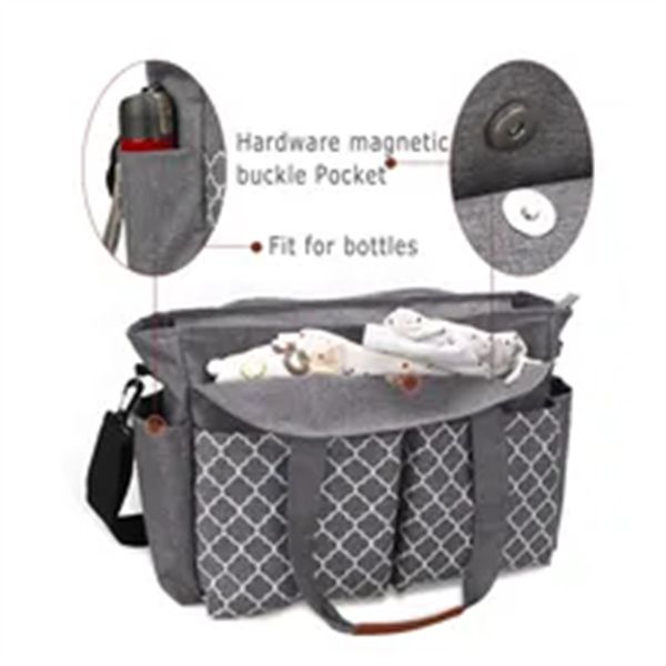 

baby diaper bag, pregnant women's hospital, newborn nurse bag, waterproof bag suitable for mothers and babies to travel a3, Black