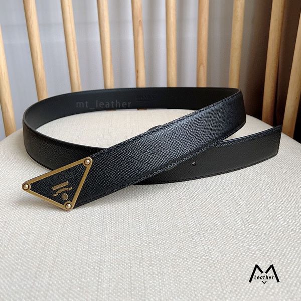 

classic fashion business casual belt men designers belts wholesale mens waistband womens smooth buckle genuine leather width 3.5cm with box, Black;brown
