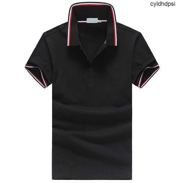 

mens polo shirts designer t shirt high street embroidery solid color lapel polos garter printing cottom clothing tees polos plus size badge, White;black