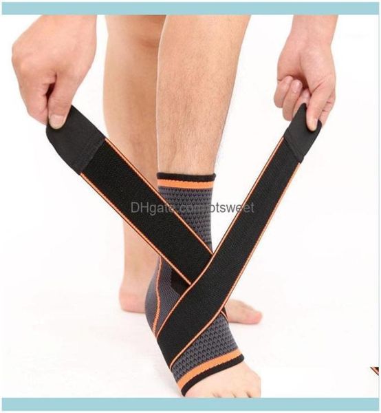 

safety athletic outdoor as sports outdoors1pc 3d weaving elastic nylon strap ankle support brace badminton basketball football t8070446, Blue;black