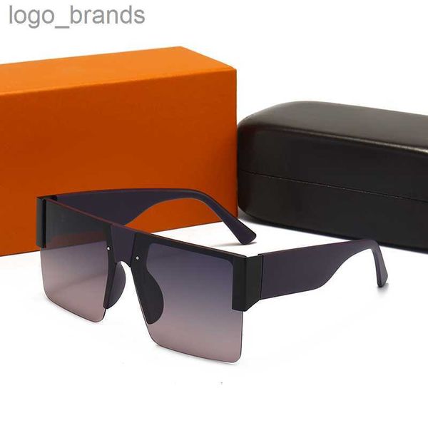 

2022 fashion luxurys polarized sunglasses for woman man beach designer sunglasses with letter brand sun glasses rectangle traveling adumbral, White;black