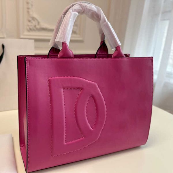 

beach bag handbag designer tote bags for women large duffle bags leather luxury totes fashion d letter pink purses woman work bag 230714