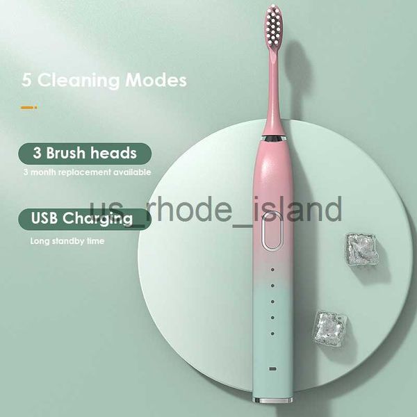 

other baby feeding ultrasonic electric toothbrush 5 modes usb rechargeable ipx7 waterproof whitening for adults children 3 brush head storag