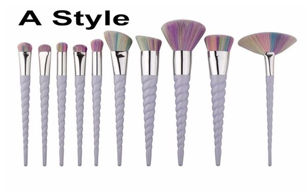 

10 pcs makeup brushes the fan brush makeup tools 012345841064