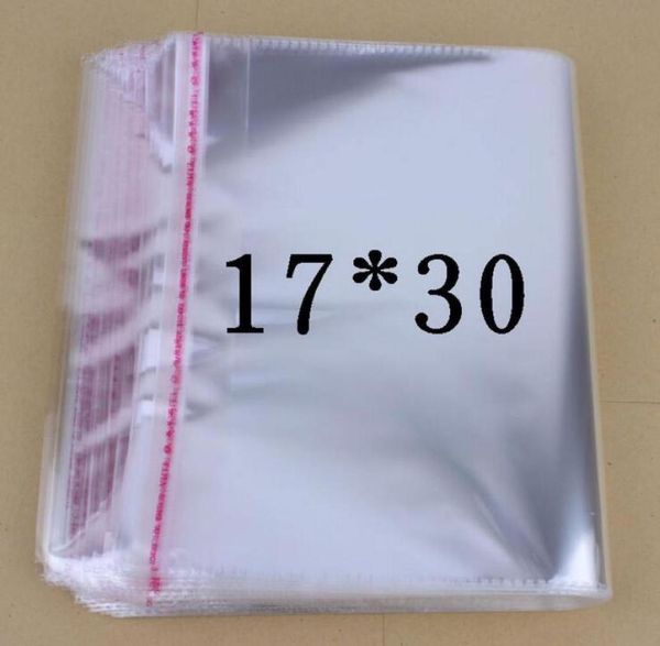 

factory direct low transparent adhesive bag plastic bags socks clothes jewelry bags transparent opp bag 17x30cm 500pcs9924311, Pink;blue