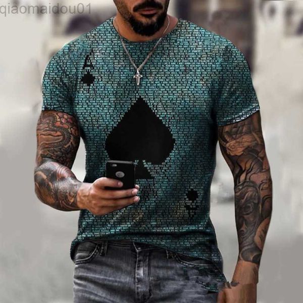 

men's t-shirts 2022 new fashion men's printed t-shirt l230713, White;black