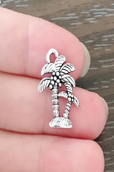 

diy jewelry clip on charm dangle charms antique silver tone palm tree charm for bracelets necklaces earrings zipper pulls bookmark1552848, Bronze;silver