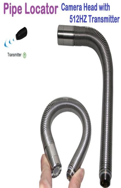 

90degree 23mm sewer drain pipe locator stainless steel camera head 512hz sonda transmitter replacement with 12pcs led7684122