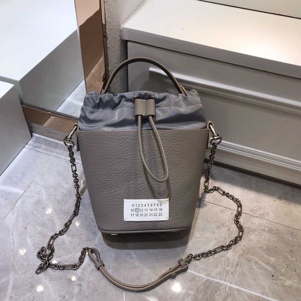 

margiela bag women's magilla leather bucket chain bag drawstring shoulder bag