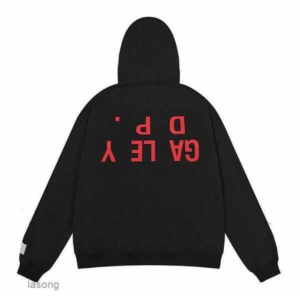 

mens hoodies sweatshirts american man galleryes dept sweater sweaters 2023 fashion hoodie los angeles exclusive printed high gram weight cot, Black