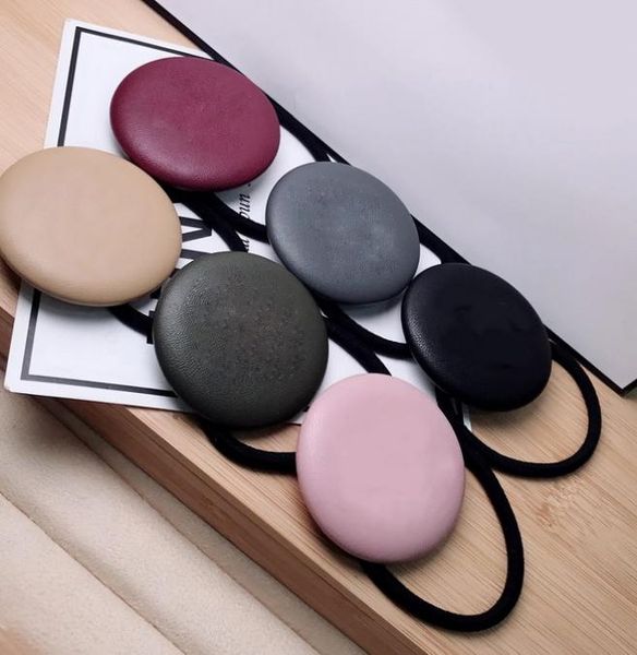 

55cm korea leather copper hair rope europeamerican hair ring leather guard hair accessories vip gift 4pcslot7612995, Pink