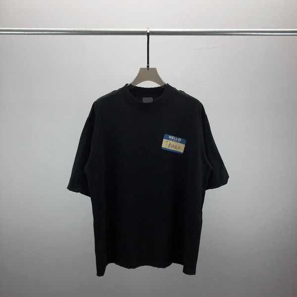 

men's plus tees & polos round neck embroidered and printed polar style summer wear with street pure cotton 112ffg, Black;brown