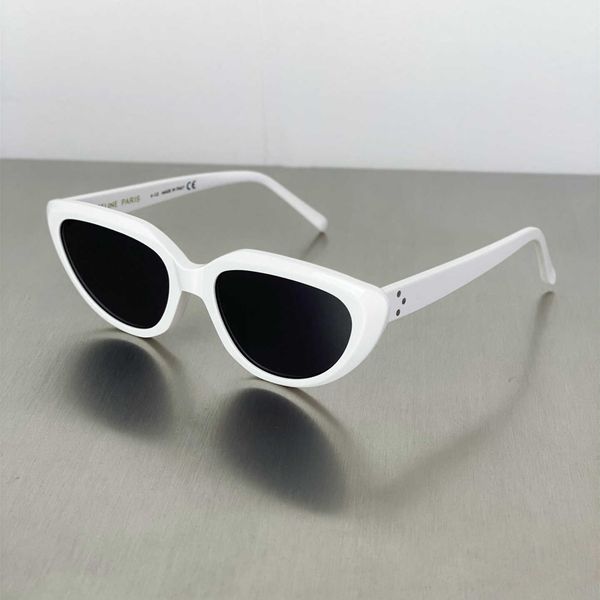 

designer cl brand sunglasses luxury fashion men and women cat's eye for female lisa the same model popular online ins girls, White;black