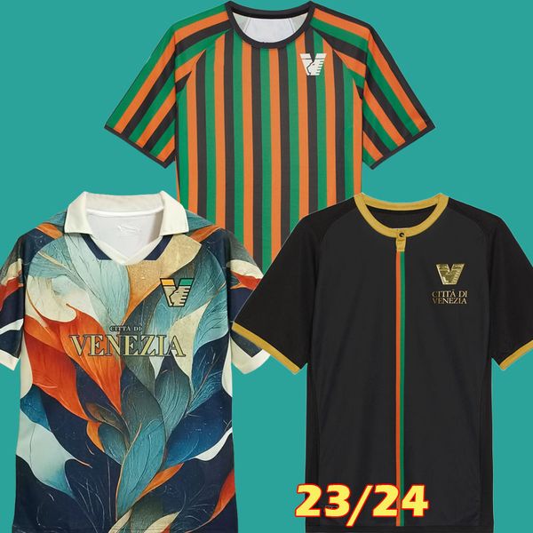 

23 24 venezia soccer jerseys fc home black aramu forte peretz heymans tessmann crnigoi 2023 2024 special jersey football shirt pre match cec, Black;yellow