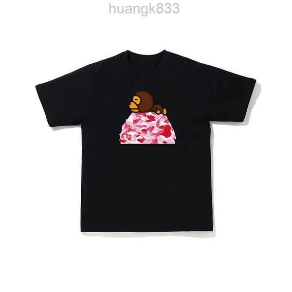 

2023 women's and men's t-shirts baggy fat edition 100% cotton summer camo breathable multi-functional high street trend t-shirt ba, White;black