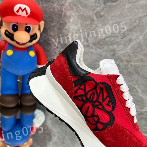 

new luxury designer sneakers calfskin casual shoes reflective shoes vintage trainers sneaker leisure shoe platform lace-up xsd221109, Black