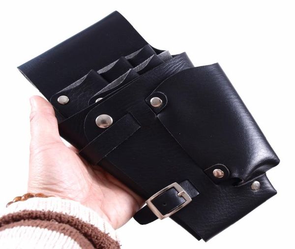 

1pcs leather hairdressing case tools scissor bag barber holster pouch holder rivet purse adjustable waist shoulder belt1374737