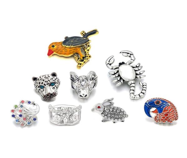 

new component w287 crystal 3d 18mm metal snap button for bracelet necklace interchangeable jewelry women accessorie findings7103602