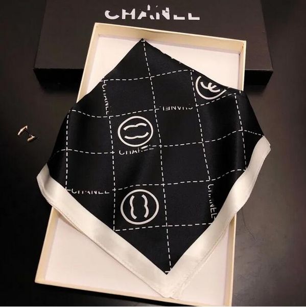 

2023 women designer silk scarf fashion brand wrap head scarfs square silk twill pashmina scarves shawl pleated birthday gift easy to match s, Blue;gray