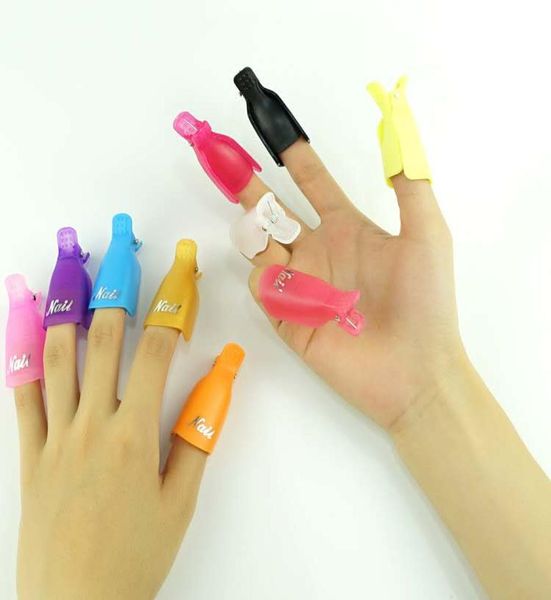 

10pcsbag plastic nail art soak off cap clip uv gel polish remover wrap tool nailart tips for fingers nailpolish remover nail tool6121774