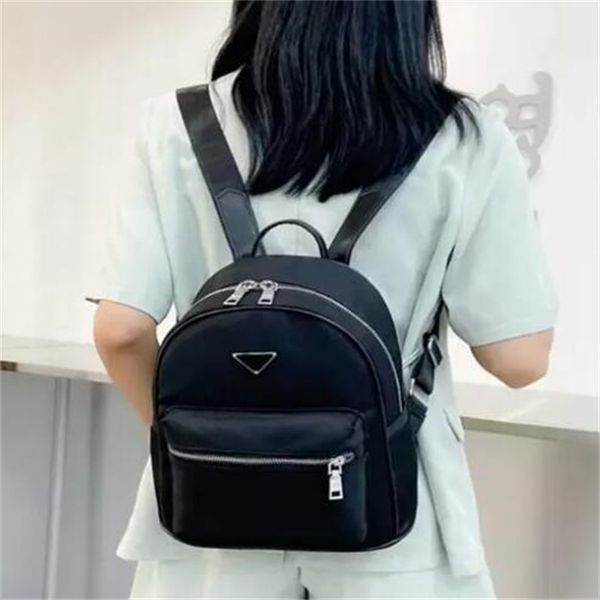 

designers classic bag handbags nylon backpack brand outdoor back pack triangle sign shoulder bags good quality multiple pockets