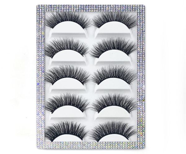 

5 pairs 3d faux mink eyelashes whole natural long thick fluffy false eyelash lash extension supplies makeup7637649