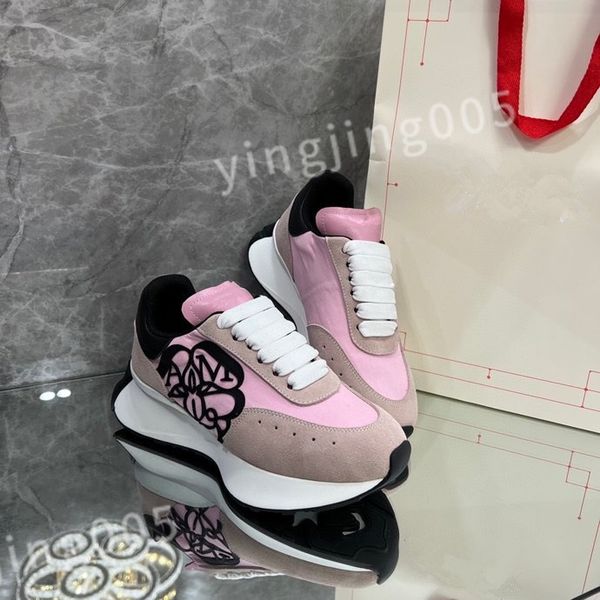 

2023 luxury designers sneaker casual shoes sole white black leather womens espadrilles mens high-quality lace up trainers sneakers size 35-4