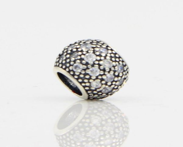 

test style cubic zircon beads round beads charms with large hole bead fits p charm bracelet necklace 100 925 sterling si9465218, Black