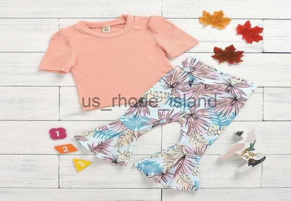 

t-shirts baby girl summer clothes set short sleeve tunic legging pants newborn girl outfits green spring toddler girls clothes for kids cy21, Blue