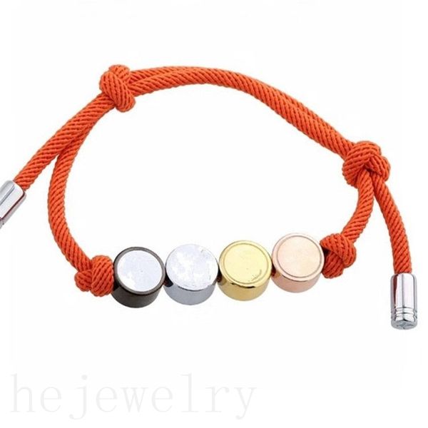 

fashion rope bracelets leather luxury bracelet men couples style hiphop pulsera valentine s day gifts gold plated colorful charms bracelets, Golden;silver