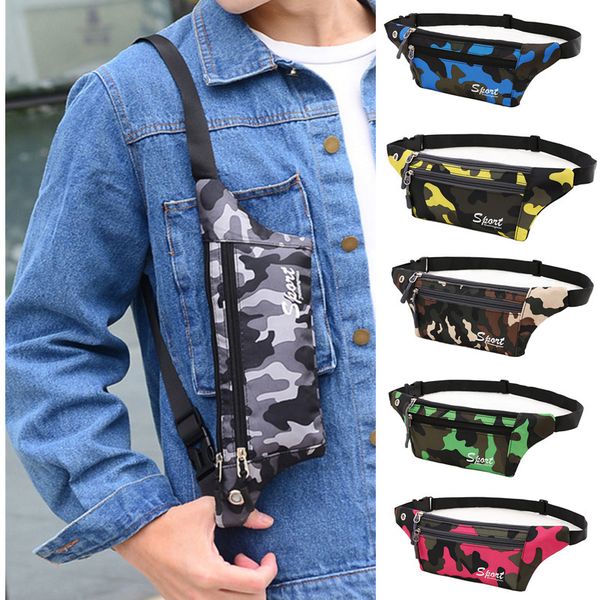 

waist bags camouflage sport travel bum bag boys girls kids fanny pack belt walking holiday pouch ladies casual waterproof chest 230713